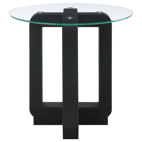 Acklin Black End Table - Ornate Home
