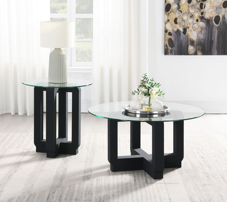 Acklin Black End Table - Ornate Home