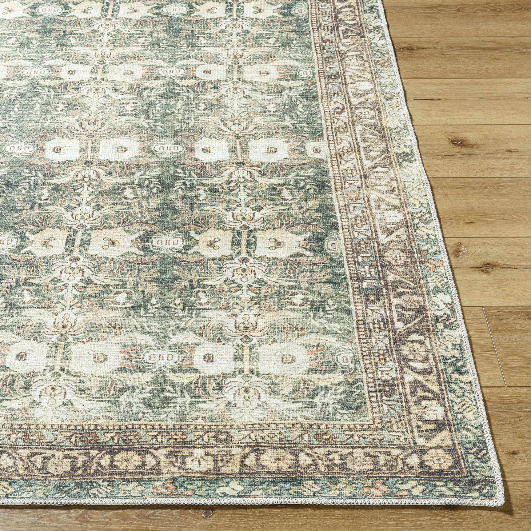 Acoose Vintage Flat Pile Washable Rug - Ornate Home