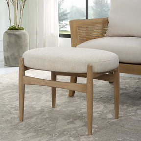Acrobat Off-White Small Bench - Ornate Home
