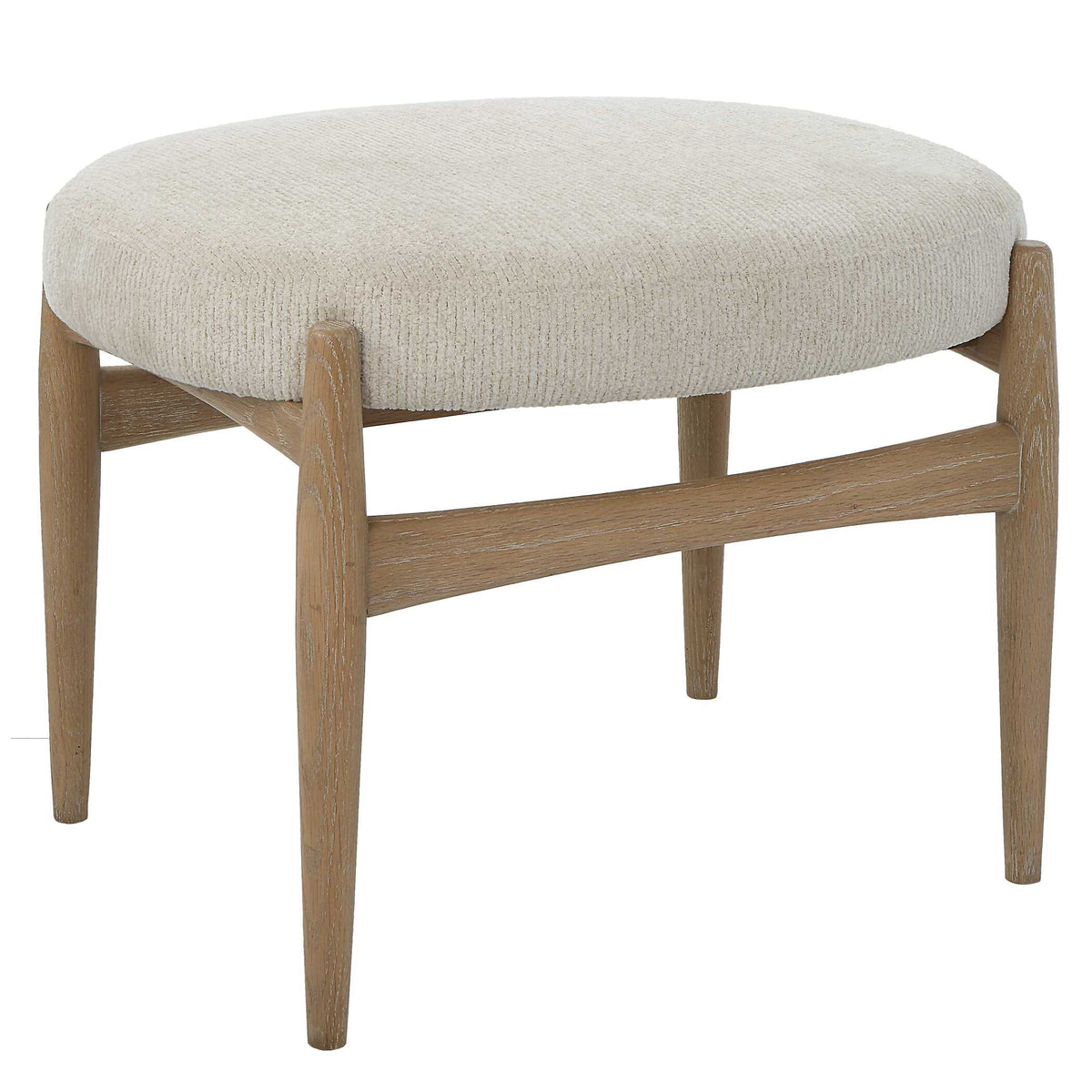 Acrobat Off-White Small Bench - Ornate Home