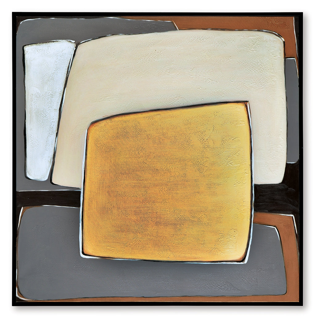 Actman Cream/Brown/Gray Wall Art (Online Special Price) - Ornate Home