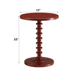 Acton Red Accent Table - Ornate Home