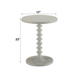 Acton White Accent Table - Ornate Home