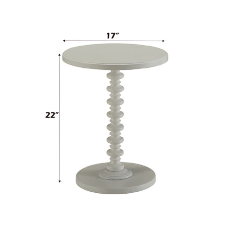 Acton White Accent Table - Ornate Home