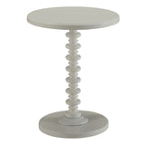 Acton White Accent Table - Ornate Home