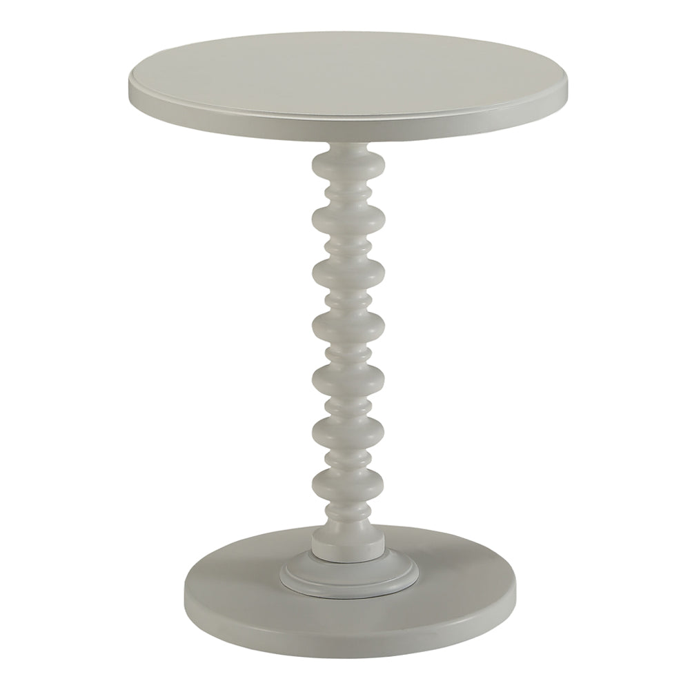 Acton White Accent Table - Ornate Home