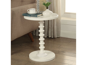 Acton White Accent Table - Ornate Home