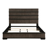 Acworth Brownish-Gray/Black 4-Piece Queen Bedroom Set - Ornate Home