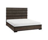 Acworth Brownish-Gray/Black 4-Piece Queen Bedroom Set - Ornate Home