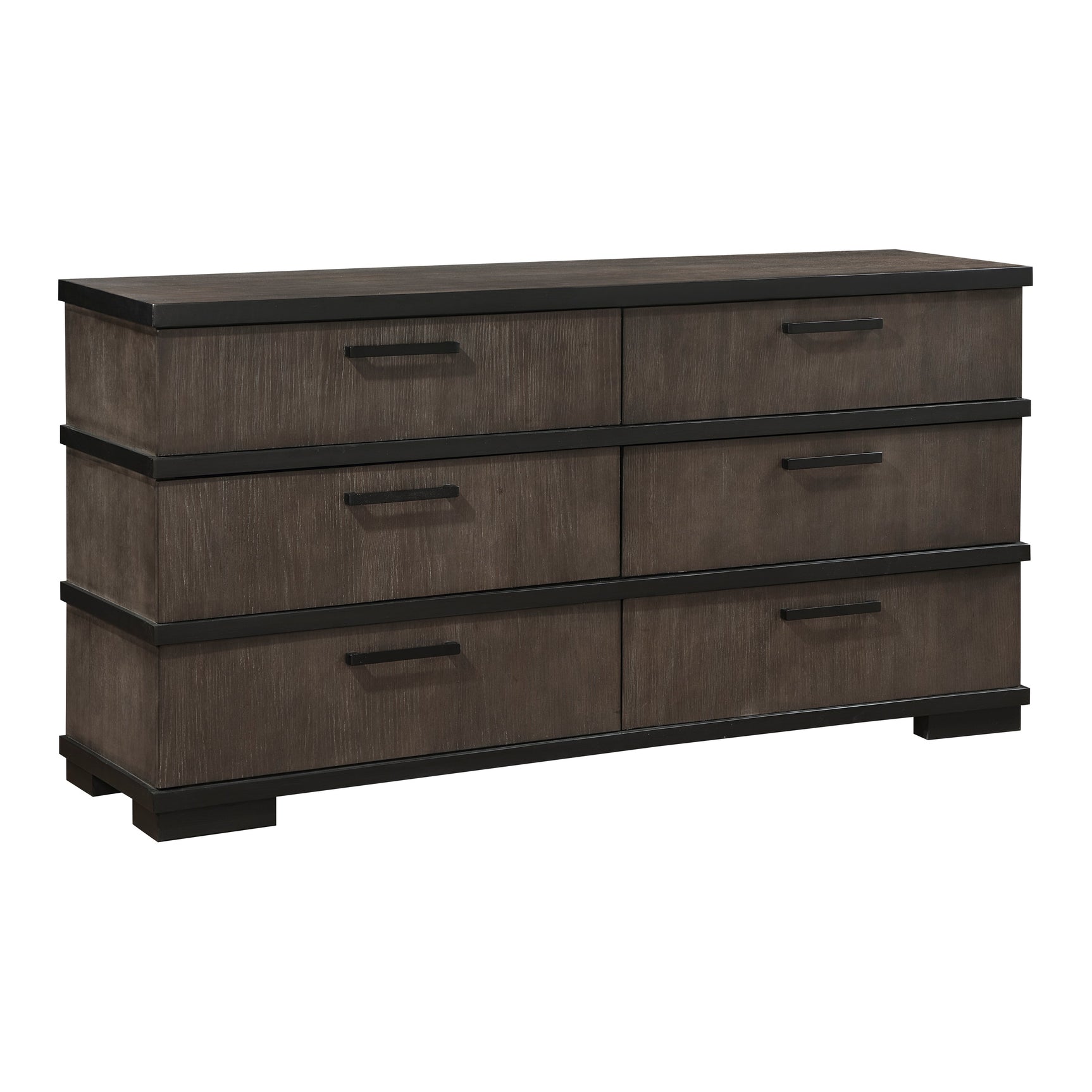 Acworth Brownish-Gray/Black 4-Piece Queen Bedroom Set - Ornate Home