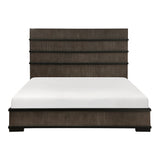 Acworth Brownish-Gray/Black 5-Piece Queen Bedroom Set - Ornate Home