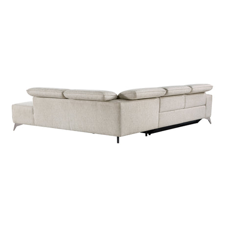 Adahlia Sand 2-Piece Power Reclining Sectional with Right Chaise - Ornate Home