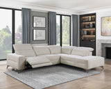 Adahlia Sand 2-Piece Power Reclining Sectional with Right Chaise - Ornate Home