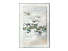 Adair 1 Green/Silver Canvas - Ornate Home