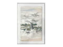 Adair 2 Green/Silver Wall Art - Ornate Home