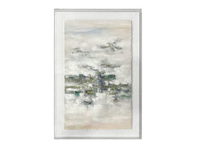 Adair 2 Green/Silver Wall Art - Ornate Home