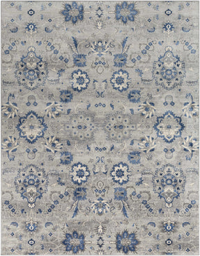 Adairsville Blue Floral Area Carpet - Clearance - Ornate Home