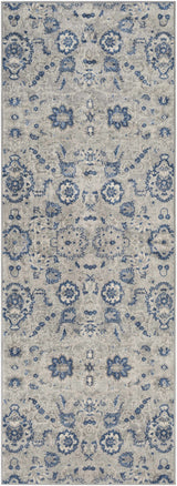 Adairsville Blue Floral Area Carpet - Clearance - Ornate Home