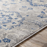 Adairsville Blue Floral Area Carpet - Clearance - Ornate Home