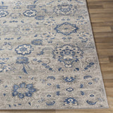 Adairsville Blue Floral Area Carpet - Clearance - Ornate Home