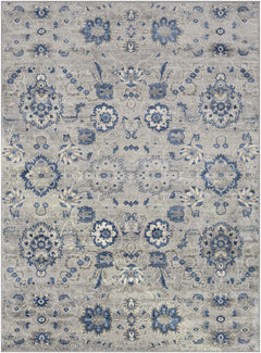 Adairsville Blue Floral Area Carpet - Clearance - Ornate Home