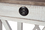 Adalane White & Gray Accent Table (Online Special Price) - Ornate Home