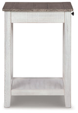 Adalane White & Gray Accent Table (Online Special Price) - Ornate Home