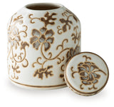 Adalham Cream/Brown Jar (Online Special Price) - Ornate Home