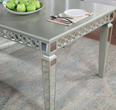 Adalia Silver/Dark Gray 7 Pc. Dining Room Set - Ornate Home