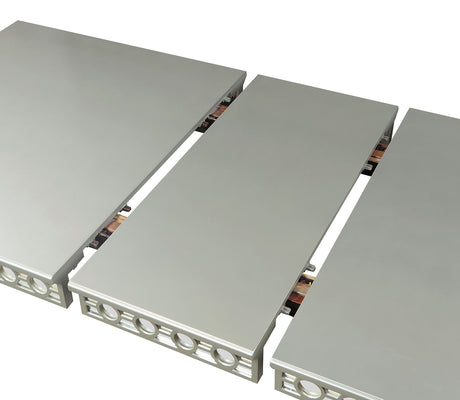 Adalia Silver/Dark Gray 7 Pc. Dining Room Set - Ornate Home