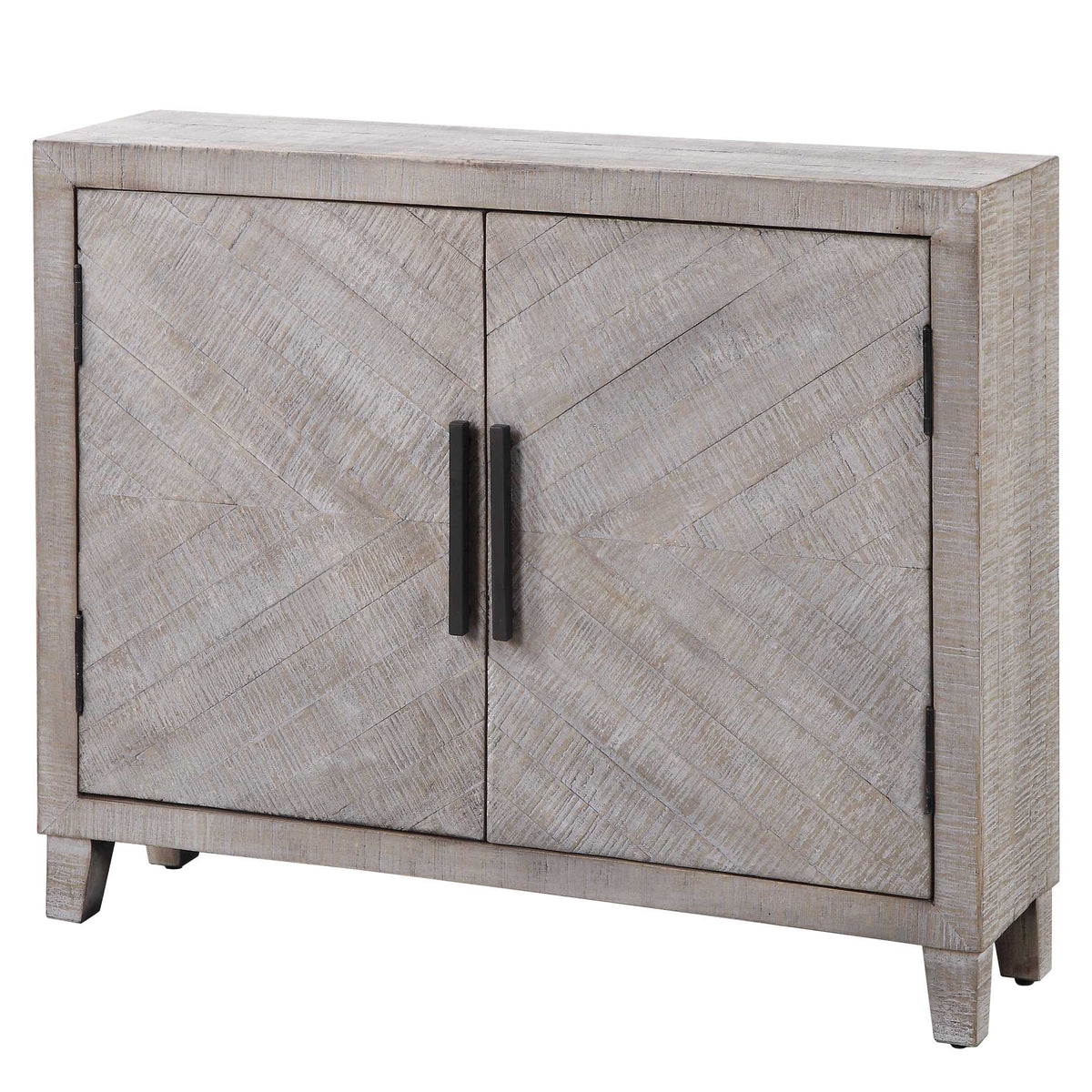 Adalind White Washed Accent Cabinet - Ornate Home