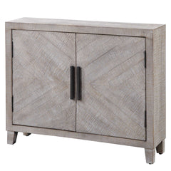 Adalind White Washed Accent Cabinet - Ornate Home