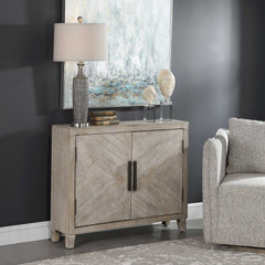 Adalind White Washed Accent Cabinet - Ornate Home