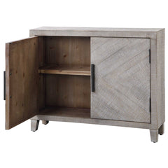 Adalind White Washed Accent Cabinet - Ornate Home