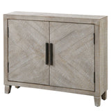 Adalind White Washed Accent Cabinet - Ornate Home