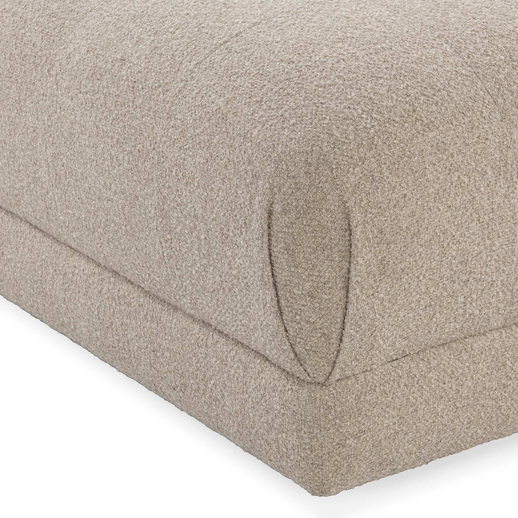 Adalynne Buttermilk Ottoman - Ornate Home