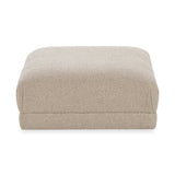 Adalynne Buttermilk Ottoman - Ornate Home