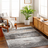 Adam Gray Abstract Area Rug - Clearance - Ornate Home