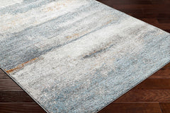 Adam Gray Blue Abstract Area Rug - Ornate Home