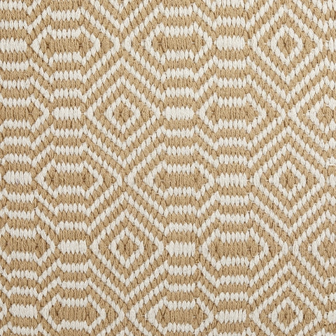 Adamont Tan/Ivory Pouf - Ornate Home