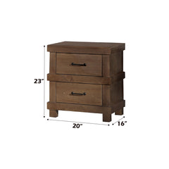 Adams Antique Oak Nightstand - Ornate Home
