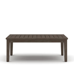Adams Lane Dark Brown/Beige Outdoor Coffee Table - Ornate Home