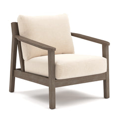 Adams Lane Dark Brown/Beige Outdoor Lounge Chair (Set of 2) - Ornate Home