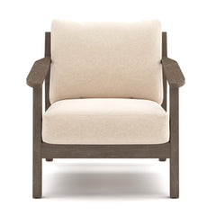Adams Lane Dark Brown/Beige Outdoor Lounge Chair (Set of 2) - Ornate Home