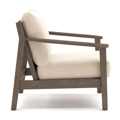 Adams Lane Dark Brown/Beige Outdoor Lounge Chair (Set of 2) - Ornate Home