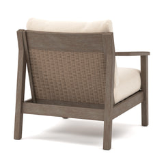 Adams Lane Dark Brown/Beige Outdoor Lounge Chair (Set of 2) - Ornate Home