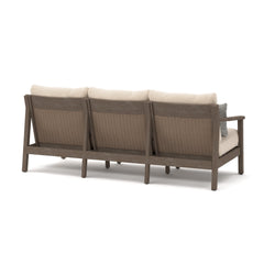 Adams Lane Dark Brown/Beige Outdoor Sofa - Ornate Home