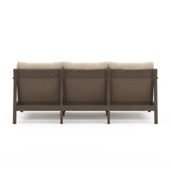 Adams Lane Dark Brown/Beige Outdoor Sofa - Ornate Home