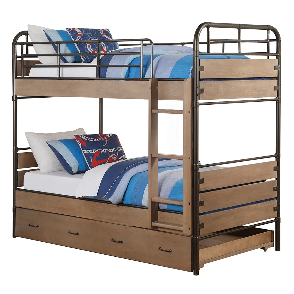Adams Twin/Twin Bunk Bed & Trundle - Ornate Home